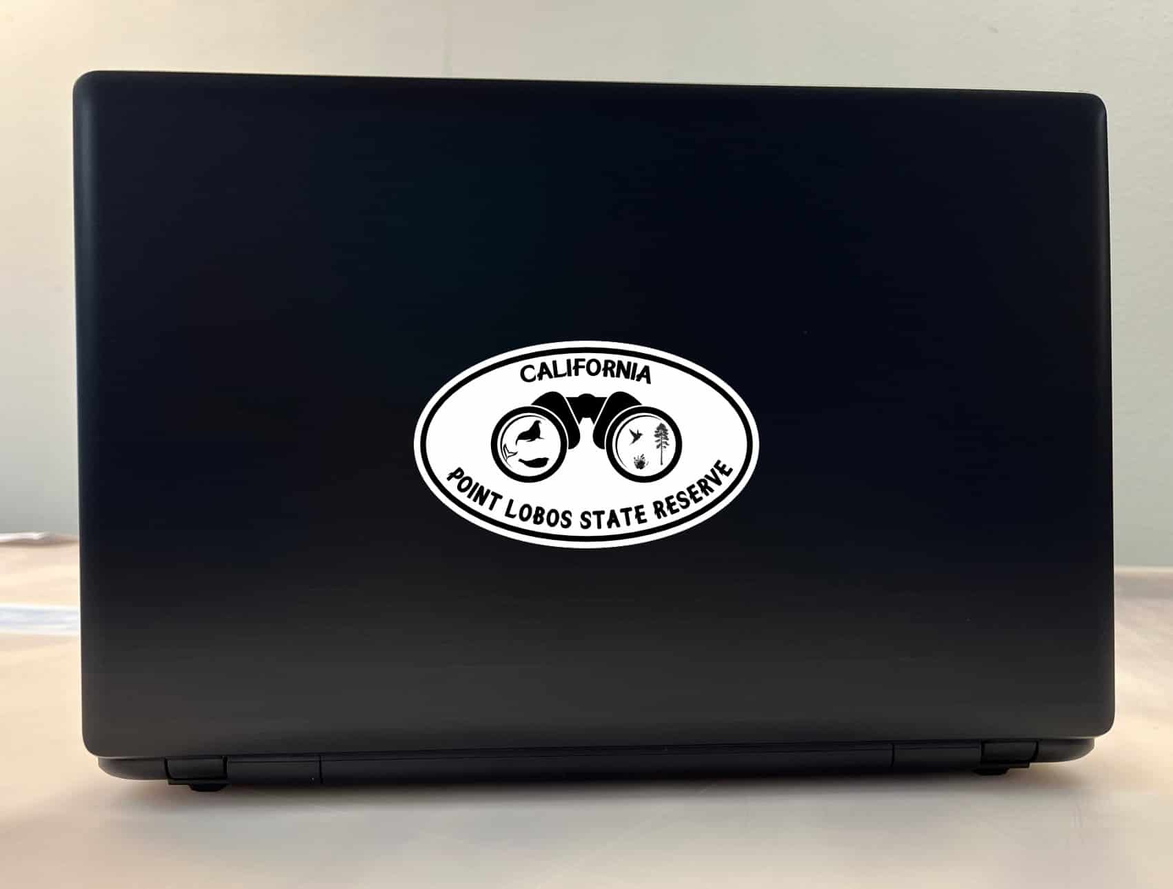 StickerTalk Point Lobos State Reserve California Oval Sticker, 5 inches by 3 inches