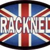 StickerTalk Bracknell UK Flag Vinyl Travel Oval Sticker, 4 inches by 2.5 inches