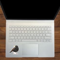 StickerTalk Mirrored Starling Bird Vinyl Sticker Sheet, 2.5 inches by 2.25 inches