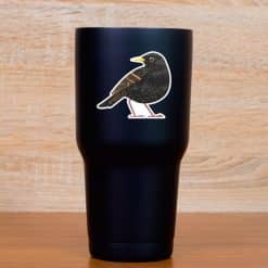 StickerTalk Mirrored Starling Bird Vinyl Sticker Sheet, 2.5 inches by 2.25 inches