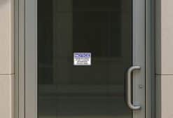 StickerTalk Priority Access to Seniors or Those with Physical Needs Vinyl Sticker, 5 inches by 3.5 inches