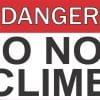 StickerTalk Danger Do Not Climb Magnet, 5 inches by 3 inches