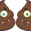 StickerTalk Monster Poop Vinyl Sticker Sheet, 2.75 inches by 3 inches
