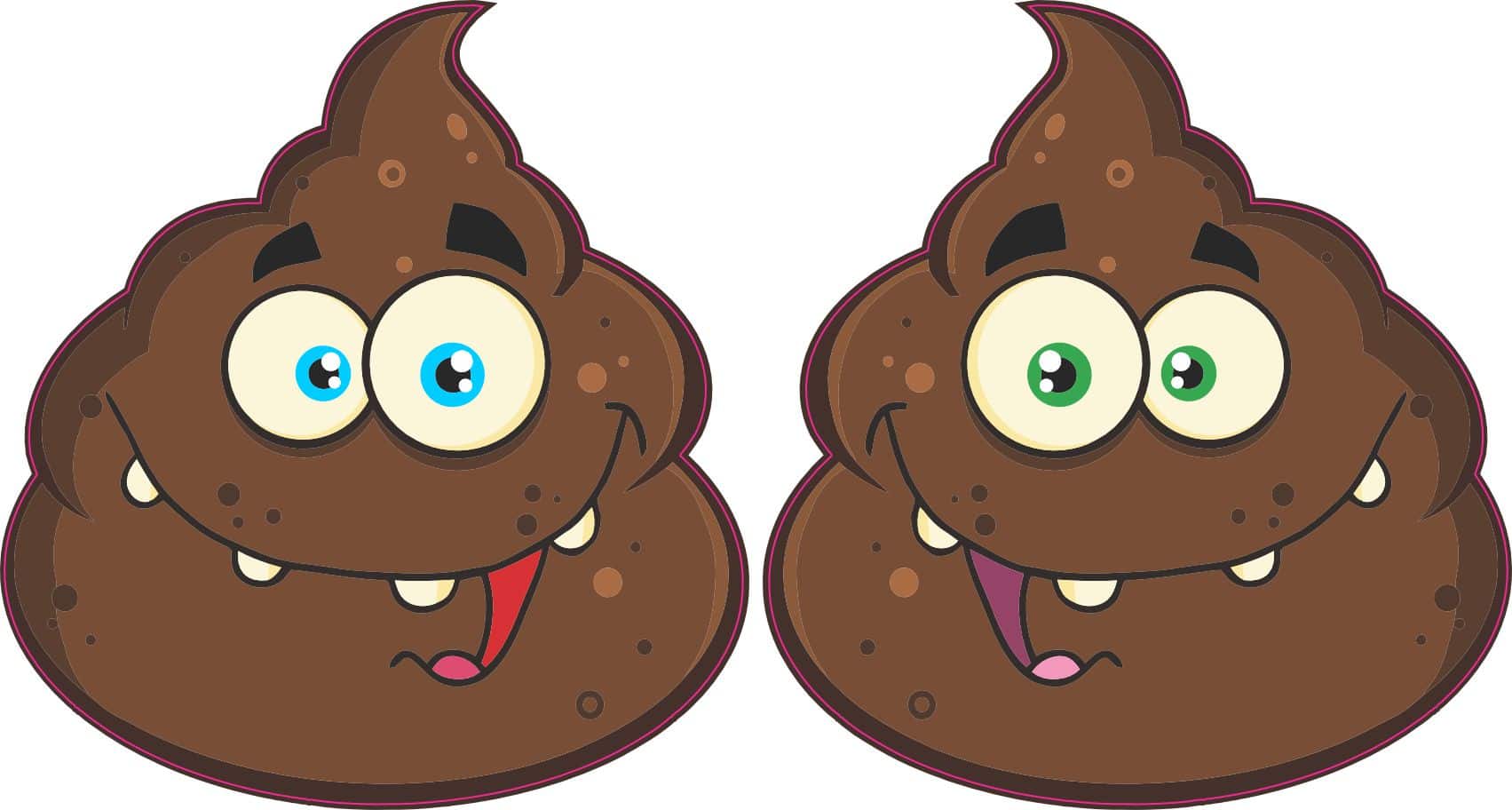 StickerTalk Monster Poop Vinyl Sticker Sheet, 2.75 inches by 3 inches