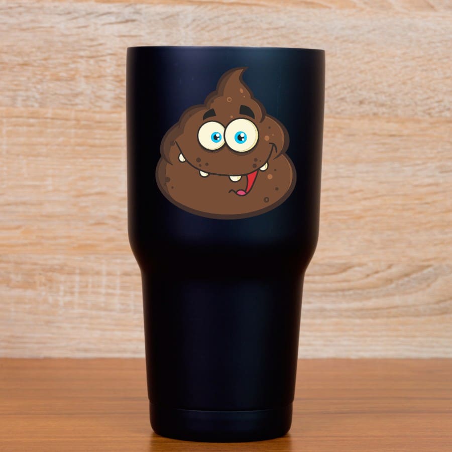 StickerTalk Monster Poop Vinyl Sticker Sheet, 2.75 inches by 3 inches