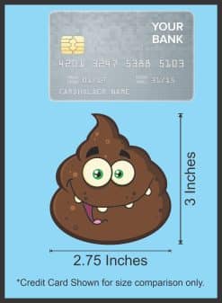 StickerTalk Monster Poop Vinyl Sticker Sheet, 2.75 inches by 3 inches