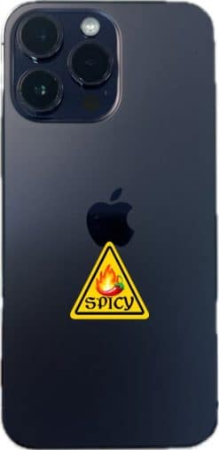 StickerTalk Caution Spicy Flaming Chili Pepper Stickers, 1 inch by 1 inch