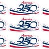 StickerTalk USA Semiquincentennial America 250th Birthday, 2 inches by 1 inch each