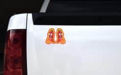 StickerTalk Chili Pepper with Tongue on Fire, 2.5 inches by 4 inches