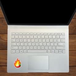 StickerTalk Spicy Flaming Pepper Stickers, 1.5 inches by 2 inches