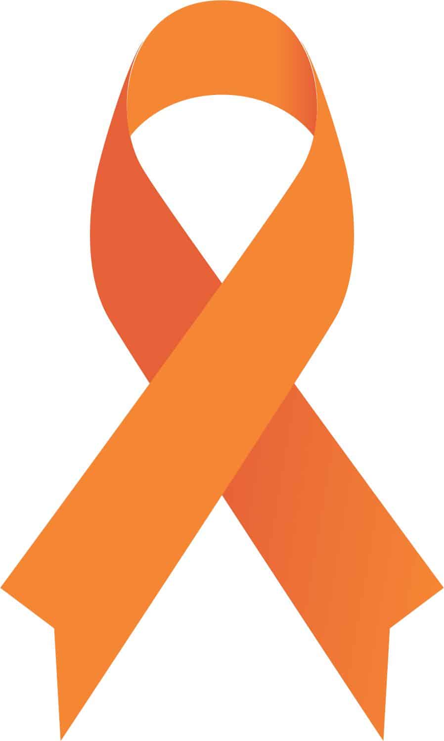 StickerTalk Orange Leukemia Cancer or Multiple Sclerosis Ribbon, 3 inches by 5 inches