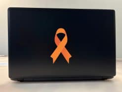 StickerTalk Orange Leukemia Cancer or Multiple Sclerosis Ribbon, 3 inches by 5 inches