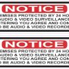 StickerTalk Premises Protected By Audio and Video Recording, 5 inches by 1.5 inches