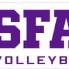 StickerTalk SFA Volleyball Sticker, 5 inches by 2 inches