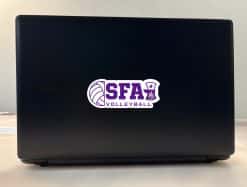 StickerTalk SFA Volleyball Sticker, 5 inches by 2 inches