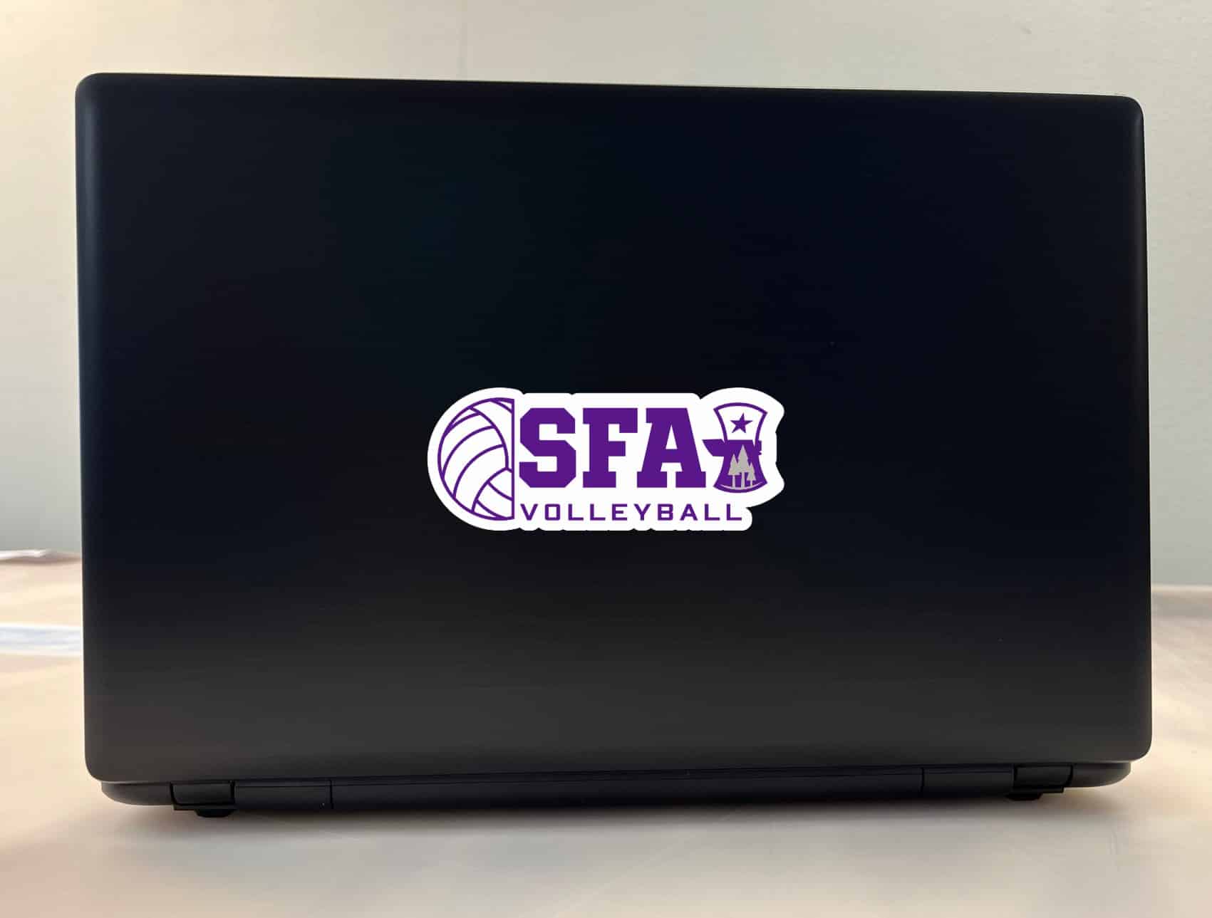StickerTalk SFA Volleyball Sticker, 5 inches by 2 inches