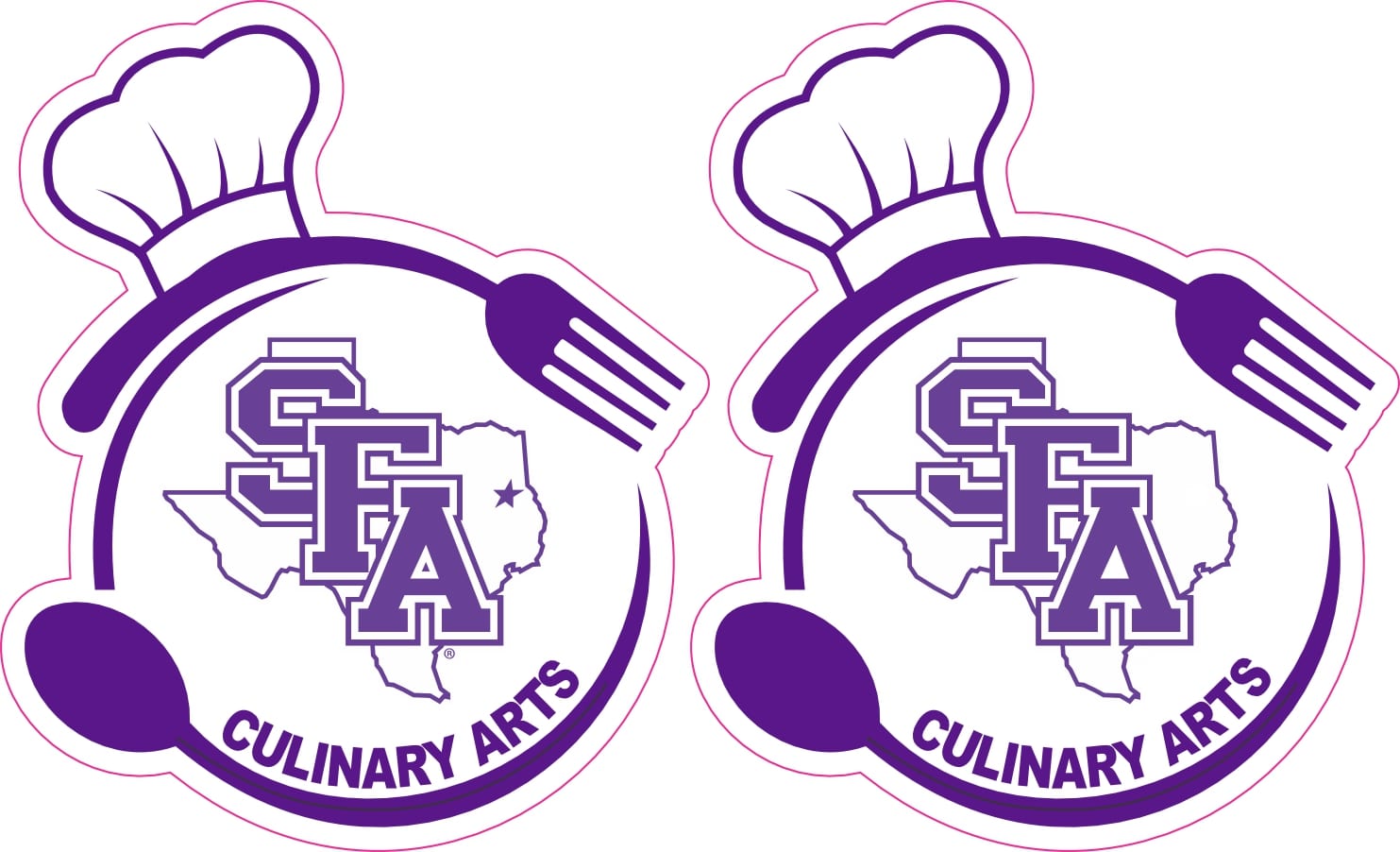 StickerTalk SFA Culinary Arts Sticker, 2.5 inches by 3 inches