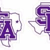 StickerTalk Stephen F. Austin SFA Stickers, 3 inches by 3 inches