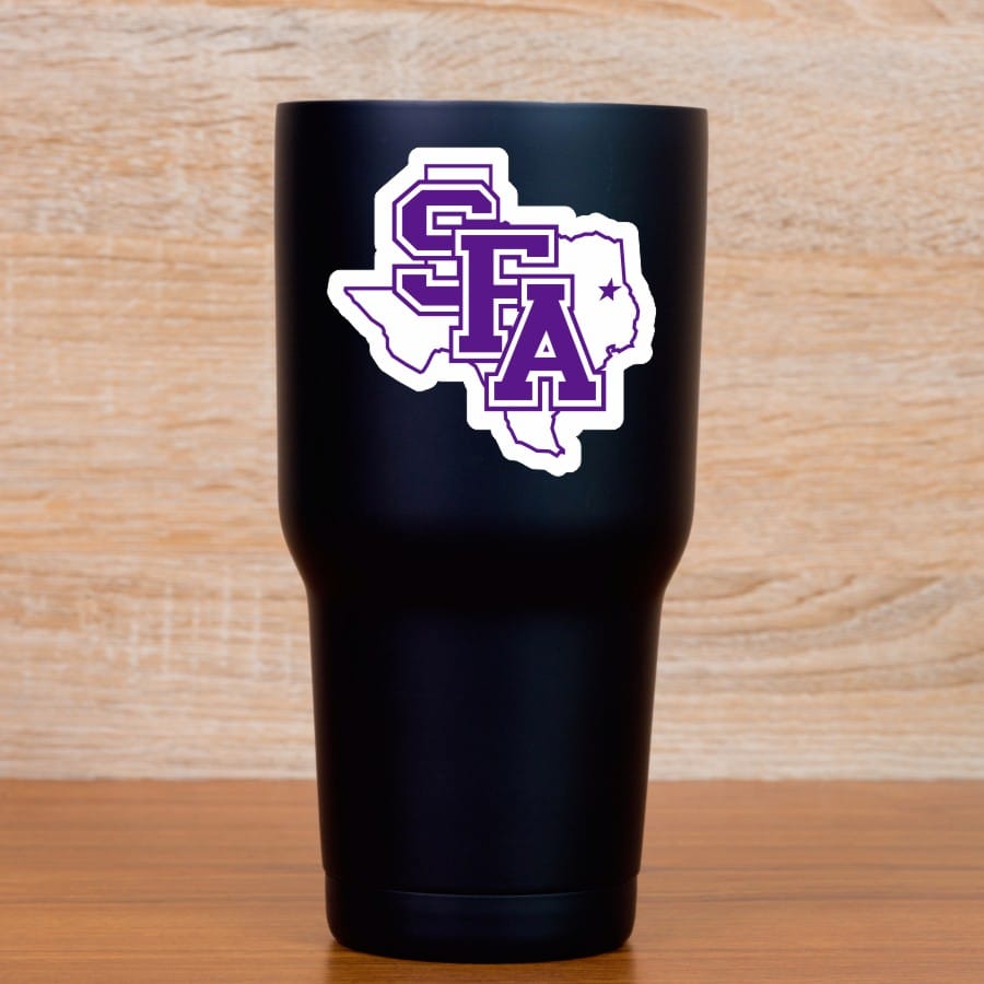 StickerTalk Stephen F. Austin SFA Stickers, 3 inches by 3 inches