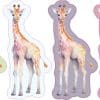 StickerTalk Giraffe Stickers, 1 inch by 2 inches