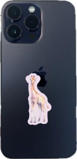 StickerTalk Giraffe Stickers, 1 inch by 2 inches