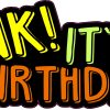 StickerTalk Honk It's My Birthday Sticker, 10 Inches by 3.5 Inches