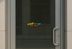 StickerTalk Honk It's My Birthday Sticker, 10 Inches by 3.5 Inches