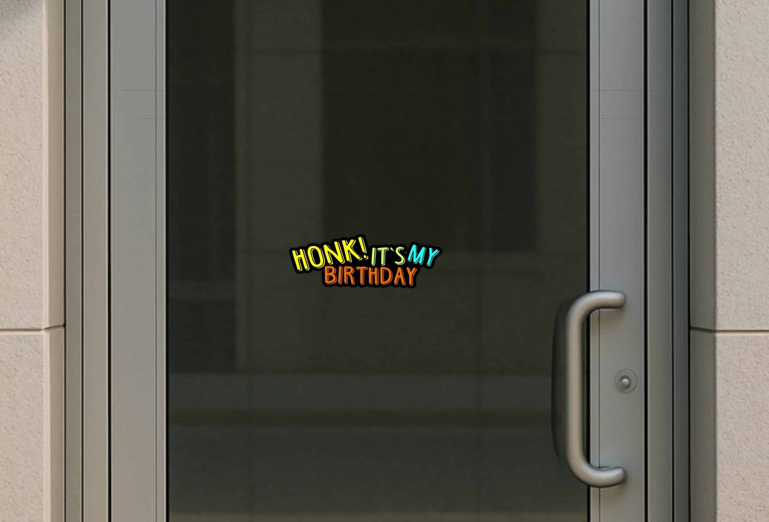 StickerTalk Honk It's My Birthday Sticker, 10 Inches by 3.5 Inches