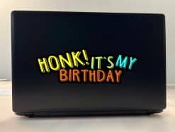 StickerTalk Honk It's My Birthday Sticker, 10 Inches by 3.5 Inches