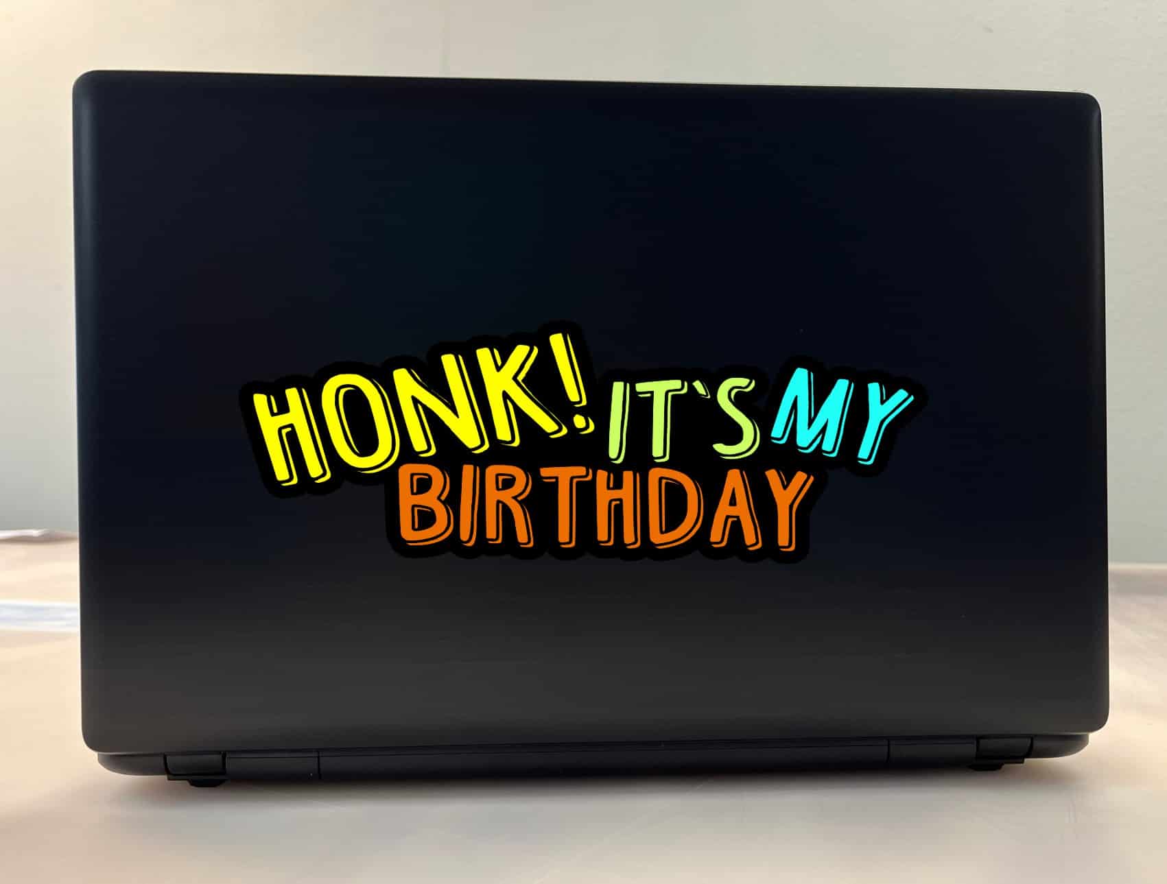 StickerTalk Honk It's My Birthday Sticker, 10 Inches by 3.5 Inches