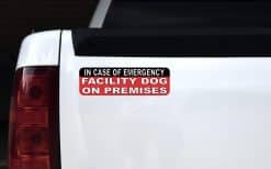In Case of Emergency Facility Dog Vinyl Sticker