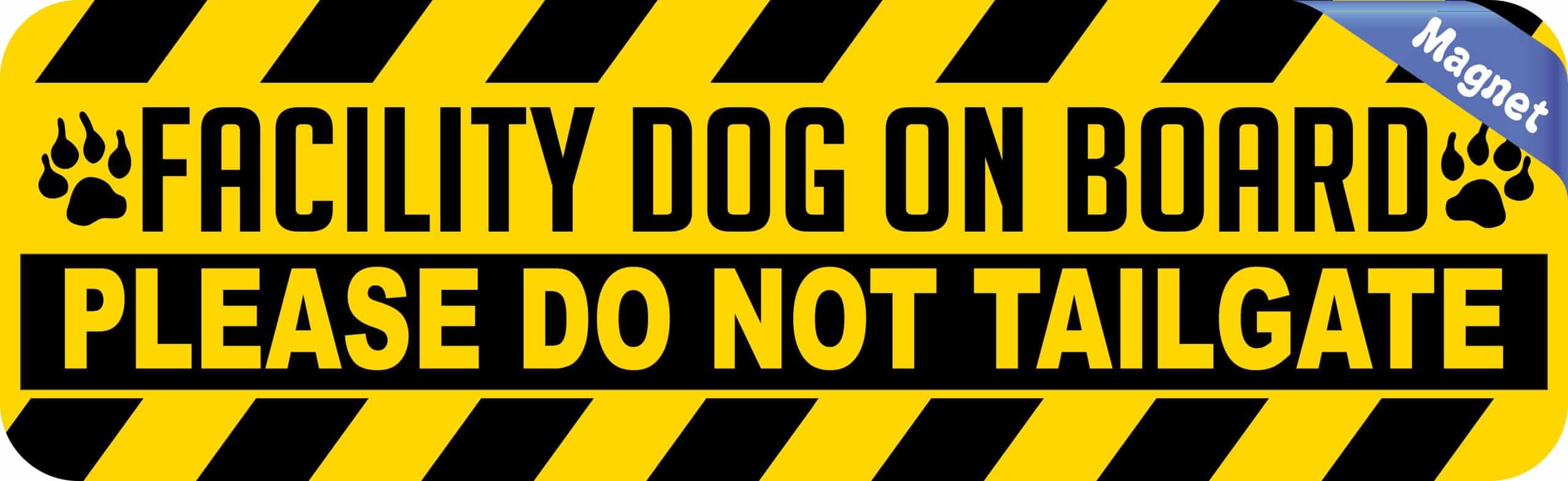 Facility Dog on Board Magnet
