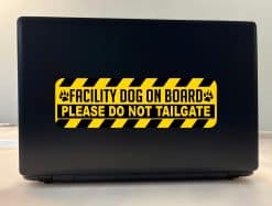 Facility Dog on Board Vinyl Sticker