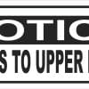 StickerTalk Deliveries to Upper Door Notice Vinyl Sticker