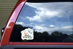 StickerTalk It's a Boy Teddy Bear Sticker, 5 inches by 4.5 inches