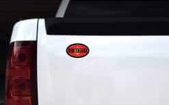 StickerTalk Montenegro Flag Oval Sticker, 4 inches by 2.5 inches