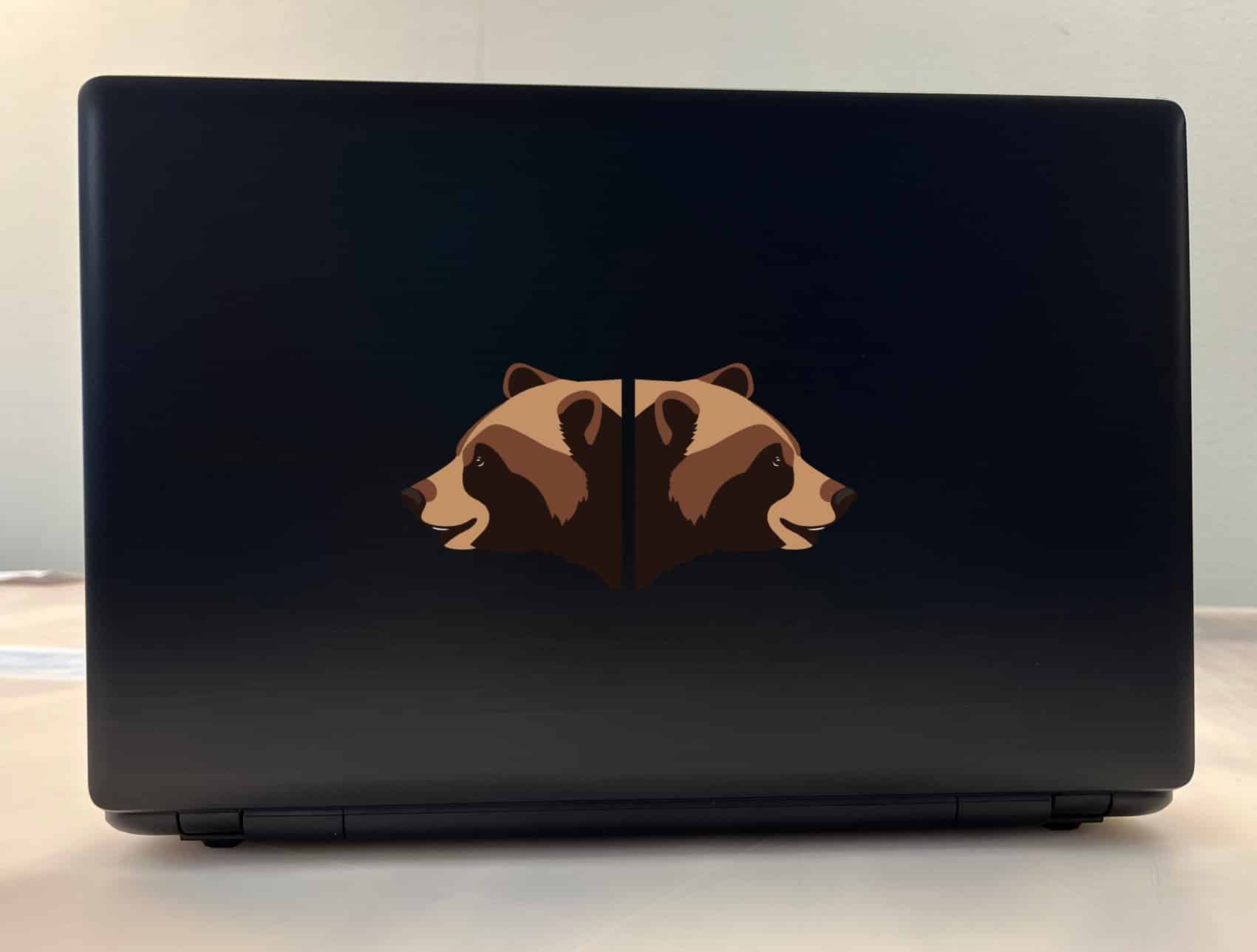 StickerTalk Bear Heads Vinyl Stickers, 3 inches by 3 inches