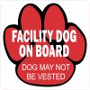 Facility Dog On Board Magnet