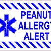 StickerTalk Peanut Allergy Alert Sticker, 5 inches by 3 inches