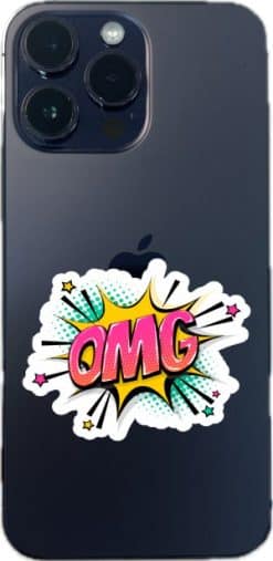 StickerTalk OMG Comic Pop Art Stickers, 2.5 inches by 2 inches