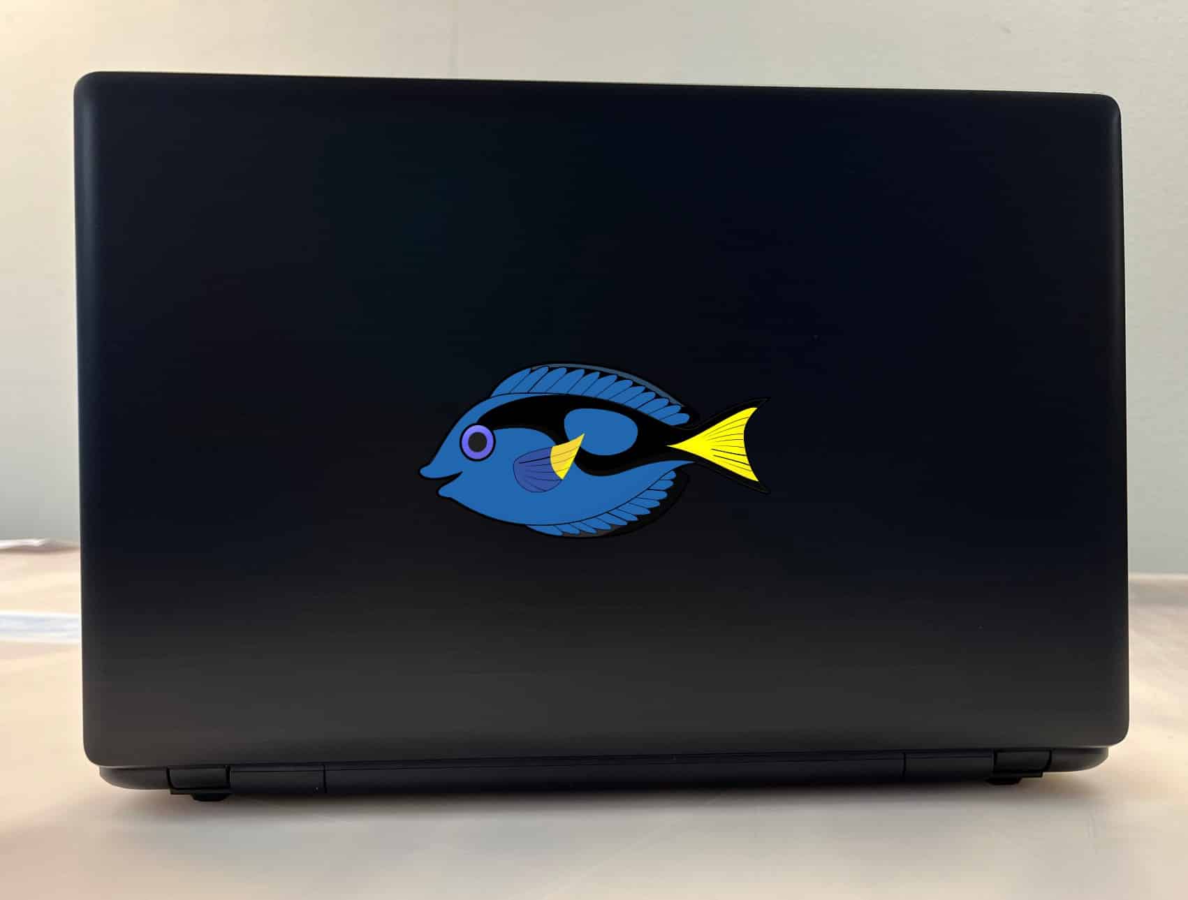 StickerTalk Blue Tang Fish Sticker, 5 inches by 2.5 inches