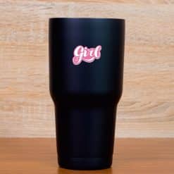 StickerTalk It's a Girl Sticker, 1.5 inches by 1 inches