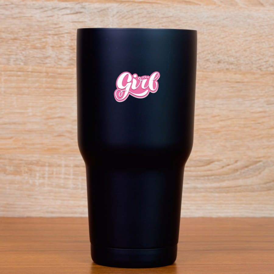 StickerTalk It's a Girl Sticker, 1.5 inches by 1 inches