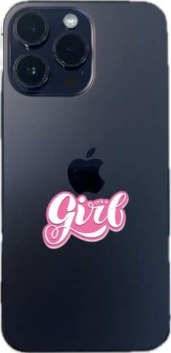 StickerTalk It's a Girl Sticker, 1.5 inches by 1 inches