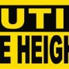 StickerTalk Caution Vehicle Height 9FT Sticker, 10 Inches by 3 Inches
