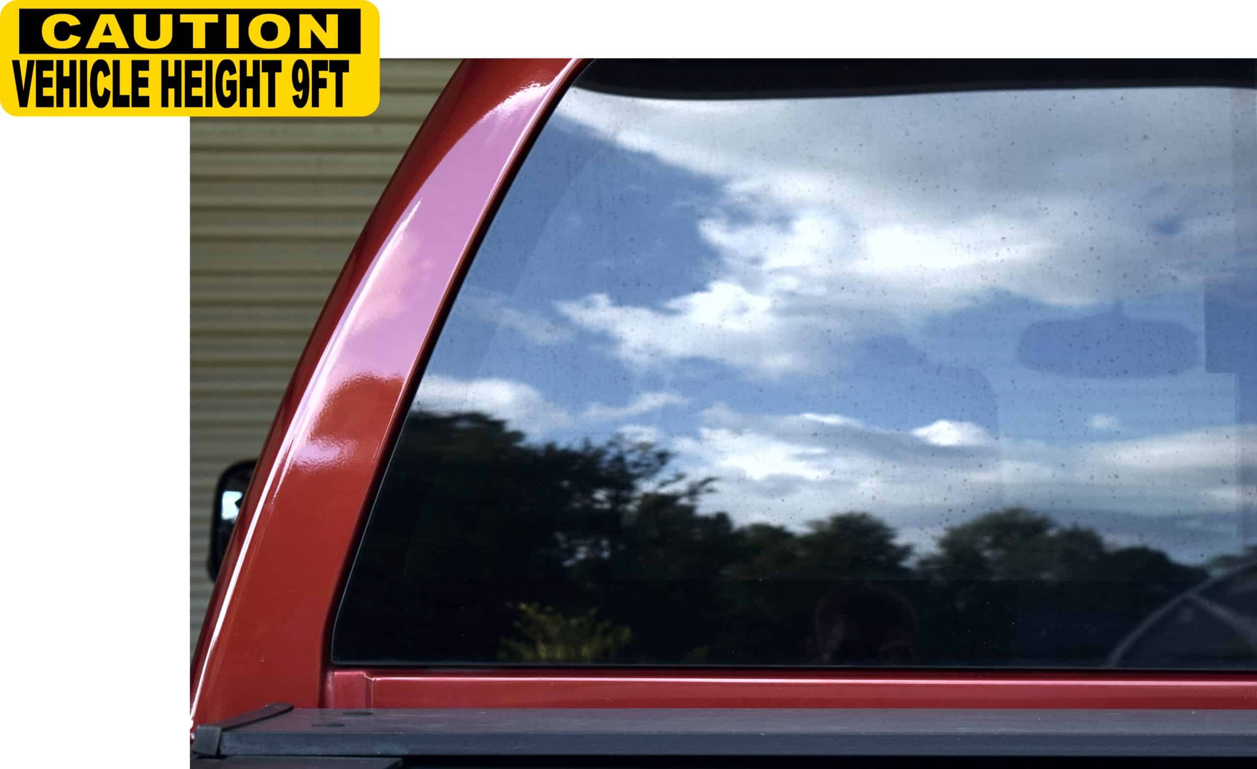 StickerTalk Caution Vehicle Height 9FT Sticker, 10 Inches by 3 Inches