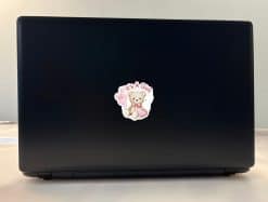 StickerTalk It's A Girl Teddy Bear Sticker, 2.5 inches by 2.5 inches
