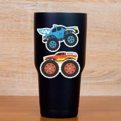 StickerTalk Monster Truck Stickers, 3 inches by 2 inches