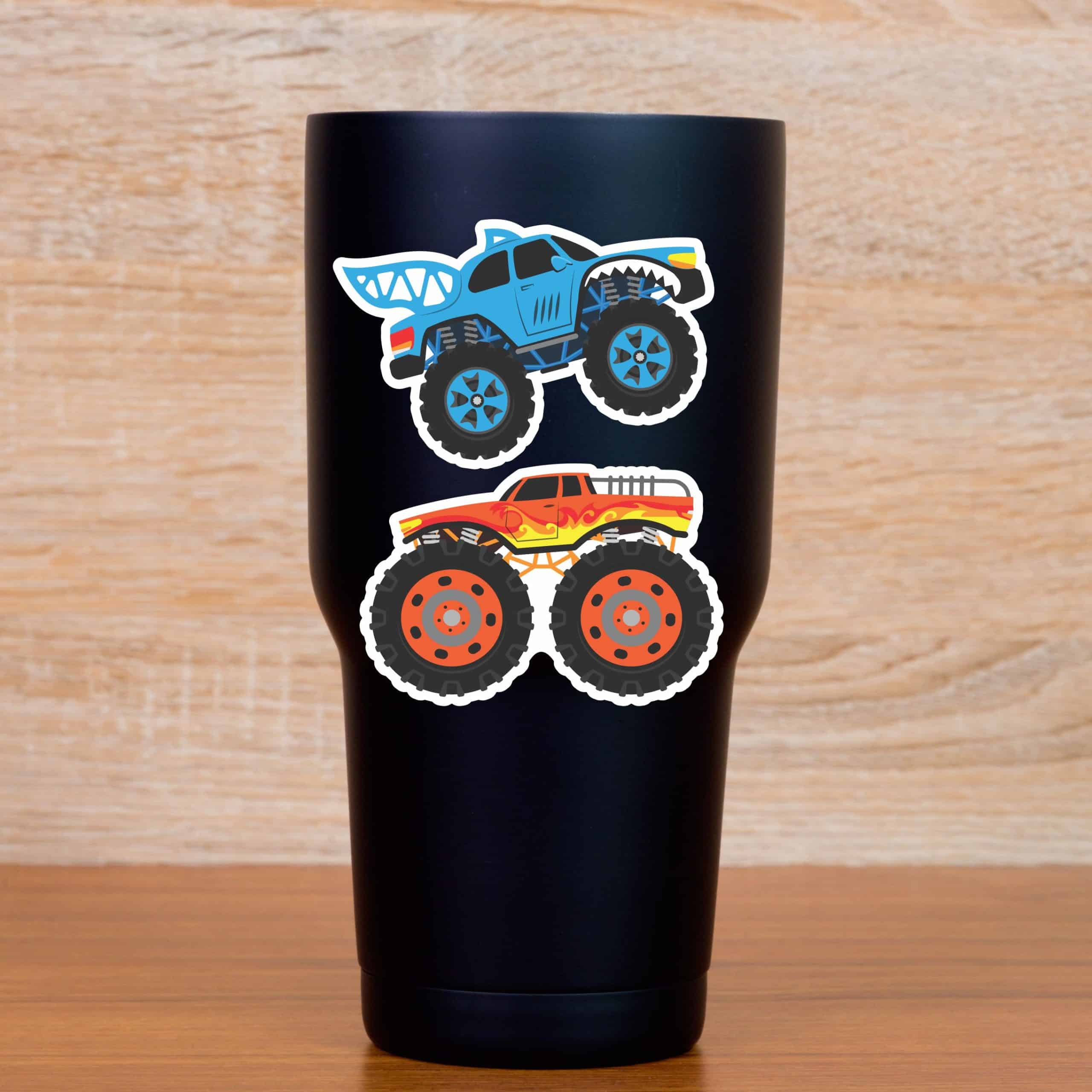 StickerTalk Monster Truck Stickers, 3 inches by 2 inches