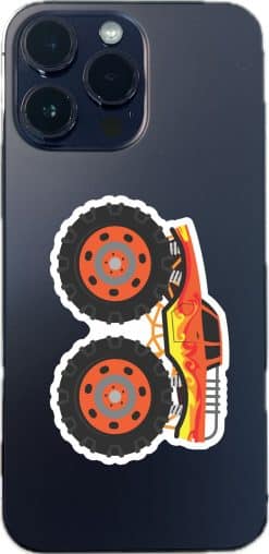 StickerTalk Monster Truck Stickers, 3 inches by 2 inches